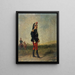 Portrait of a cuirassier officer - Karel Frederik Bombled — framed artwork on a wall