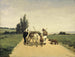 Family walking on a country path - Karel Frederik Bombled — artwork view