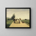Family walking on a country path - Karel Frederik Bombled — framed artwork on a wall