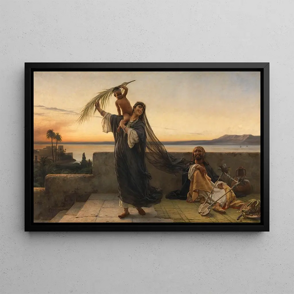 Au Nil - Karel Ooms — framed artwork on a wall