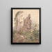 Landscape Painting with Ruin - Karel Vítězslav Mašek — framed artwork on a wall