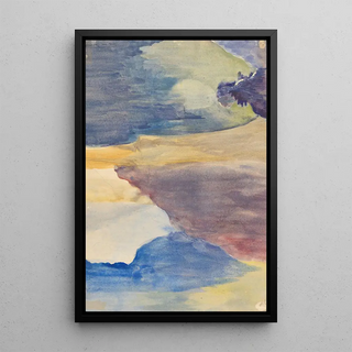Landscape fantastique - Karel de Nere tot Babberich — framed artwork on a wall