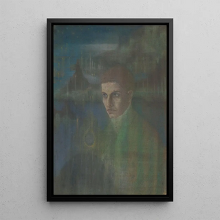 Henri van Booven en jeune prêtre Van Boovens Priesterbeeld - Karel de Nere tot Babberich — framed artwork on a wall