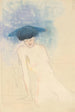 Seated figure - Karel de Nere tot Babberich — framed artwork on a wall