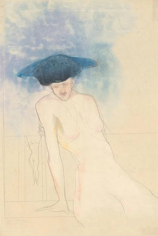 Seated figure - Karel de Nere tot Babberich — framed artwork on a wall