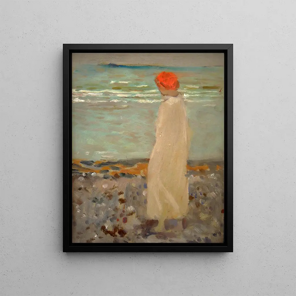 Beach of the Ocean - Karel Pilař — framed artwork on a wall