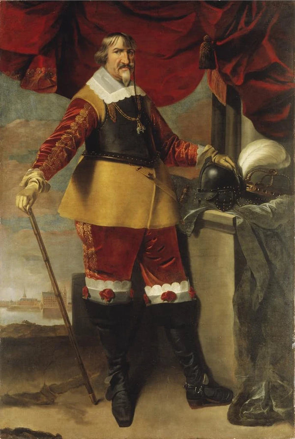 King Christian IV of Denmark - Karel van Mander III — framed artwork on a wall