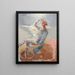 Fisherman on the Beach - Karin Luts — framed artwork on a wall