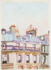 House in Paris with a rainbow - Karin Luts — artwork view