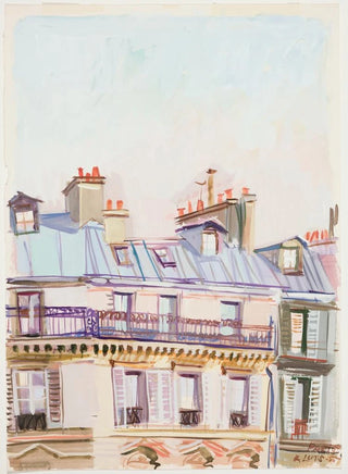 House in Paris with a rainbow - Karin Luts — artwork view