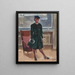Self-portrait - Karin Luts — framed artwork on a wall