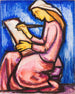Stained glass design painting I - Karin Luts — artwork view