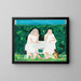 Veste de prastlunal - Karin Luts — framed artwork on a wall