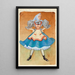 Kostmikavand for a woman from the market - Karin Luts — framed artwork on a wall