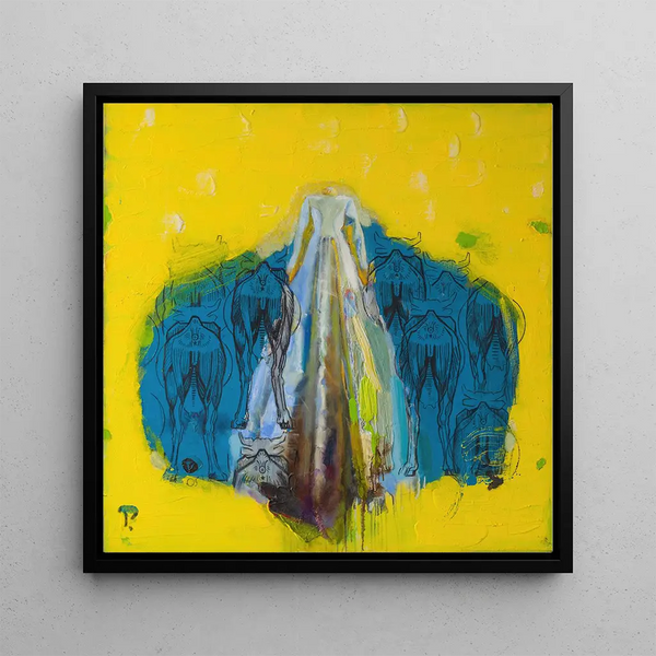 Karjuse r - Tiit Psuke — framed artwork on a wall