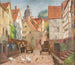 Allée dans la ville historique de Marbourg - Karl Armbrust — artwork view