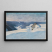 Winter Sun Painting in the Black Forest - Karl Bartels — framed artwork on a wall