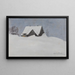 Winter Landscape Painting - Karl Biese — framed artwork on a wall