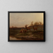 At the water's edge - Karl Bodmer — framed artwork on a wall