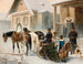L'arrivée de la troïka - Karl Bogdanovich Wenig — artwork view