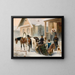 L'arrivée de la troïka - Karl Bogdanovich Wenig — framed artwork on a wall