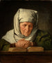 Old woman praying - Karl Brunner — artwork view