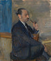 Portrait painting of the artist Gustav Wolf - Karl Dillinger — artwork view