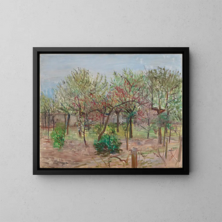 Garden of Luxuriant Fruits - Karl Dillinger — framed artwork on a wall