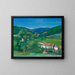 View of the Isenach Valley - Karl Dillinger — framed artwork on a wall