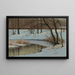 Winter Sunny Day Painting - Karl Dussault — framed artwork on a wall