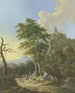 Mountain landscape rich with stream and forest - Karl Franz Kraul — artwork view