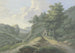 Mountainous wooded landscape with a view of a valley - Karl Franz Kraul — artwork view