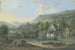 Valley wooded with a stream on the right, two farms - Karl Franz Kraul — artwork view