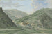 Vallée de la Wiesental près d'un pont avec un groupe de maisons - Karl Franz Kraul — artwork view