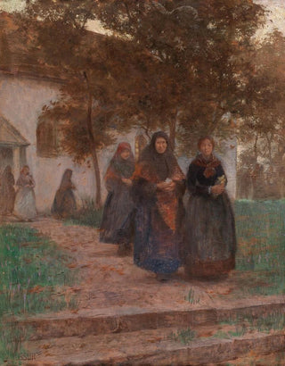 Karl Friedrich Gsur - Beim Kirchgang.webp