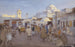 Street Scene Painting in the Heart of Tunis - Karl Friedrich Gsur — artwork view