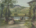 Landscape of park with pond and swans - Karl Friedrich Johann von Müller — artwork view