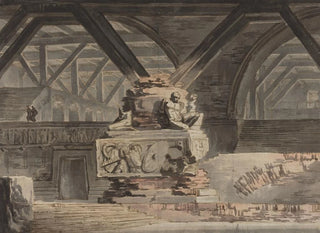 Karl Friedrich Schinkel - Stage Design A Sepulchral Vault.webp