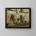 Study of Hall 1 - Karl Gebhardt — framed artwork on a wall