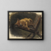 Sleeping Dog - Karl Georg Arsenius — framed artwork on a wall