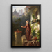 The Flying Canary - Karl Georg Naumann — framed artwork on a wall