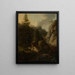 Tomorrow in Saxon Switzerland - Karl Gottfried Traugott Faber — framed artwork on a wall