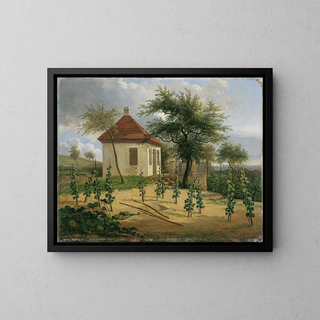 Pavillon sur la colline de Dr Krner à Loschwitz - Karl Gottfried Traugott Faber — framed artwork on a wall
