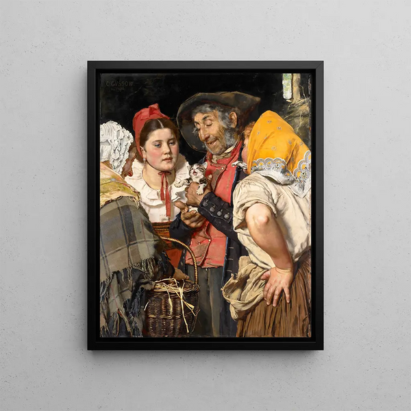 The Old Man's Treasure - Karl Gussow — framed artwork on a wall