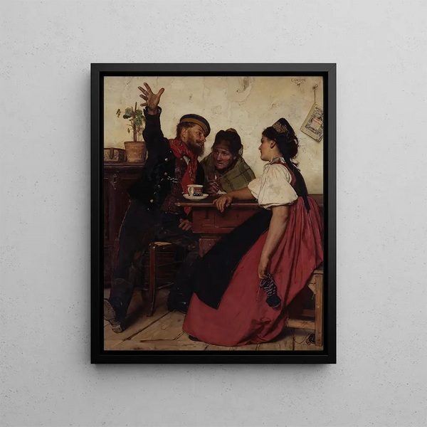 L'histoire d'un réserviste - Karl Gussow — framed artwork on a wall