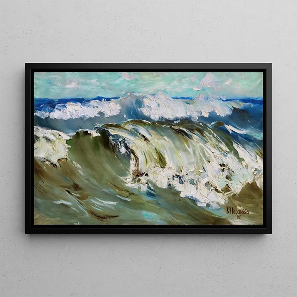 The Wave - Karl Hagemeister — framed artwork on a wall