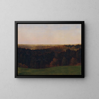 Sur toutes les cimes, il règne le calme - Karl Haider — framed artwork on a wall