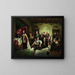 Les tisserands silésiens - Karl Hübner — framed artwork on a wall