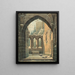 Ruins of the Oybin Monastery in Winter - Karl Heinrich Beichling — framed artwork on a wall