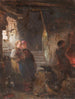 Two girls at the blacksmith's - Karl Heinrich Hoff — artwork view